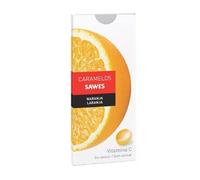 Sawes Caramelos balsámicos sin azúcar sabor Naranja con Vitamina C en blister 22g