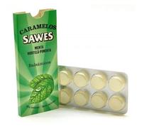 Sawes Caramelos Menta Blisters Sin Azúcar 22 gr - Alivio de Dolor de Garganta y Afonía