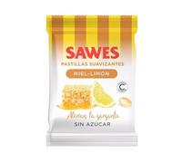 Sawes Pastillas balsámicas sin azícar sabor Miel Limón con Vitamina C en bolsa 50g
