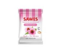 Sawes Pastillas balsámicas sin azúcar sabor Equinácea Vitamina C en bolsa 50 g