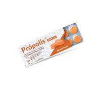 SAWES Pastillas Própolis Forte Sin Azúcar con Vitamina C Caramelos Propóleo para Chupar Sabor Naranja Suaviza la Garganta 10 Pastillas 22 g