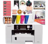 Sawgrass UHD Virtuoso SG500 - Paquete básico de impresora de sublimación con tintas, papel de sublimación, cinta, espacios en blanco, diseños y acceso a contenido exclusivo, color blanco