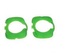 Sawhamale 1 par de cubiertas verdes para pedales de bicicleta Wahoo Pneumatic solamente, protección de plástico para prolongar la vida útil de la suela, no para la serie X o versiones no