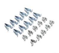 Sawhamale 30 piezas de metal con clip de resorte de retención de coche para puerta de golf, tablero, panel de umbral de revestimiento, forro de pilar, maletero, portón trasero, 21,5 x 15 mm y 14 x 9