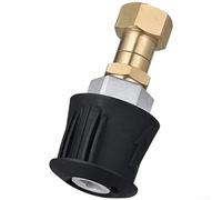 Sawhamale Adaptador de conexión rápida para lavadora a presión, adaptadores de arandelas a presión de conexión rápida de 1/4, adaptadores de arandelas a presión de acero inoxidable y plástico con