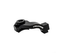 Sawhamale Adaptador de montaje de freno MatchMaker a EV, componente de bicicleta de aluminio mecanizado CNC para palancas de freno de disco MTB (9 x 5 x 3 cm, 10 g, negro) (B)