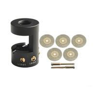 Sawhamale Afilador de electrodos de aluminio para soldadura TIG, amoladora de punta de 4 ángulos con cuerpo de aleación T-6061 mecanizado CNC, se adapta a herramientas giratorias (rosca de 3/4 a 1/2