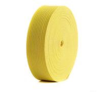 Sawhamale Banda elástica de nailon de 2 cm x 5 m para coser prendas y pantalones, cordón elástico de goma de alta elasticidad, 7 colores disponibles (amarillo)