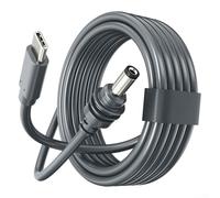Sawhamale Cable de alimentación USB-C a CC de 100 W para Starlink, cubierta TPE, impermeable, opciones de longitud de 3 m/15 m/20 m, para fuentes PD de 100 W + (3 metros)