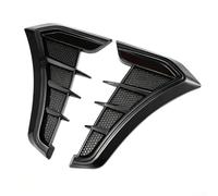 Sawhamale Calcomanía para la rejilla de ventilación lateral del coche, calcomanía de decoración exterior de ABS con diseño de admisión de aletas para modificación de carrocería del vehículo, estilo