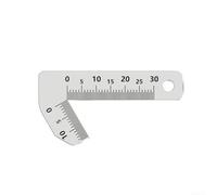 Sawhamale Calibrador de chaflán de acero inoxidable de 0 a 15 mm para una medición precisa del ángulo interior exterior para ingenieros, carpinteros, procesamiento de vidrio, fabricación mecánica (60°