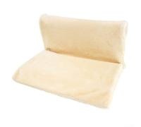 Sawhamale Cama Colgante con radiador para Gatos y Mascotas pequeñas, Tela de Felpa Suave con Marco de Metal Plegable Resistente, 45 x 30 x 24,5 cm, diseño Acogedor y cálido para Invierno (Beige)