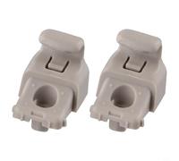 Sawhamale Clips grises para visera solar para Tesla Model 3 2017-2020, ganchos de repuesto de plástico ABS OE 113099300A par izquierdo y derecho