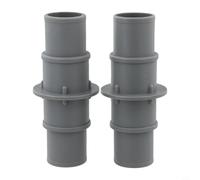 Sawhamale Conector adaptador de manguera de piscina para mangueras de vacío de 1-1/4 pulgadas y 1-1/2 pulgadas, acoplamiento de equipo de piscina de polipropileno con abrazaderas de acero inoxidable