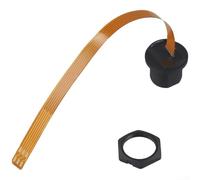 Sawhamale Conector de enchufe SIM impermeable IP67 roscado E13 con cable FPC flexible, contactos de cobre chapados en oro, receptáculo de soldadura de montaje trasero, para GPS industrial y 4G/5G