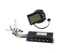 Sawhamale Controlador de onda sinusoidal de 30 A 1000 W con pantalla LCD S866, kit de control de scooter de bicicleta eléctrica de 24/36/48 V, controlador de motor sin escobillas con función de