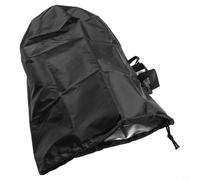 Sawhamale Cubierta de bomba de filtro de piscina de tela Oxford 420D, 22 x 35 cm, protector de polvo impermeable para exteriores, para equipos de jardín, color negro