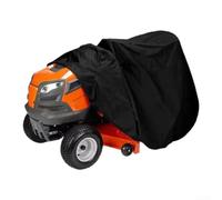 Sawhamale Cubierta para cortacésped de tela Oxford 420D, 183 x 137 x 117 cm, impermeable, a prueba de polvo, protección al aire libre para tractores de jardín y cortacéspedes, color negro