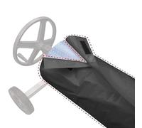 Sawhamale Cubierta protectora de rodillo de carrete de manta solar para piscina, tela recubierta de plata de poliéster 190T, se adapta a uso estándar de verano de 490 x 96 cm para mantener la