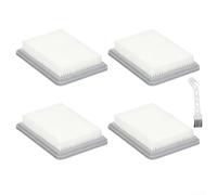 Sawhamale Filtro plisado plano de alta eficiencia para aspiradora Bosch UniversalVac 18 con prefiltro integrado y cepillo de limpieza, pieza de repuesto blanco 2 o 4 (paquete de 4)