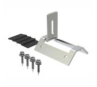 Sawhamale Gancho de techo PV de acero inoxidable para montaje en techo de chapa trapezoidal - Abrazadera de estantería de panel solar de 100 x 72 x 89 mm (1 pieza o 4 piezas) (1 ud)