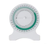 Sawhamale Inclinómetro de burbujas de terapia física para medición de rango de movimiento - 10 x 8,2 cm ABS Goniómetro con grado, para pruebas de columna vertebral y evaluación de articulaciones (ROM