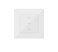 Sawhamale Interruptor de persiana enrollable para Tuya App WiFi Cortina Estor Motor Controlador 2.4GHz Temporizador Horario EU UK Estándar Blanco (blanco)