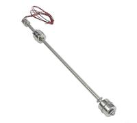 Sawhamale Interruptor flotante de doble bola de acero inoxidable para detección de nivel de agua en tanques, piscinas y peceras - Longitud ajustable de 100-500 mm, compatible con CA 12-220 V (350 mm)