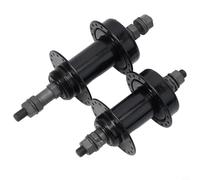 Sawhamale Juego de cubo de bicicleta de aleación de aluminio y acero con rodamientos sellados, compatible con freno de disco de 32/36 agujeros, delantero de 100 mm/trasero de 135 mm, para bicicletas