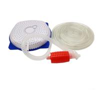 Sawhamale Kit de bomba de sifón para cubierta de piscina no eléctrica con manguera de drenaje para una eliminación eficiente del agua, fácil instalación y diseño portátil compatible con e Hydroto