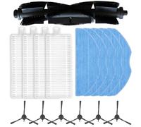 Sawhamale Kit de cepillo principal, paños de fregona y cepillos laterales para robot aspirador EZVIZ RE4 / RE4 Plus / RE5 / RE5 Plus - Nylon, microfibra, papel de filtro (B)