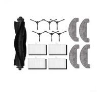 Sawhamale Kit de repuesto para robot aspirador Monsga MS1 MAX con cepillo principal, 6 cepillos laterales, 4 filtros HEPA y 4 bolsas de polvo para una limpieza eficiente de esquinas y calidad del aire