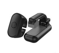 Sawhamale Mando a distancia portátil de 2,4 GHz con rango de 10 m, control remoto de 55 mAh + clicker de 150 mAh, cuerpo ABS, contactos de silicona suave, para lectores electrónicos (negro)