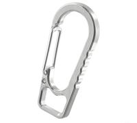 Sawhamale Mosquetón para escalada al aire libre, mochilas y cinturones, 53 x 24 x 4,5 mm, 10 g, herrajes ligeros de alta resistencia, azul/gris/colorido (gris)