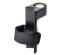 Sawhamale Nivel vertical portátil en ángulo recto con correa para levantamiento de edificios Aleación de aluminio Polo de centrado de burbujas de 3.35 pulgadas naranja (negro)