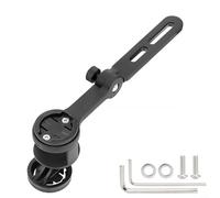 Sawhamale Nylon Bike Computer Mount Out Front Extension Bracket para Ciclismo Luz GPS Cámara Manillar Bar Accesorios Negro 18x3.7x1.1cm