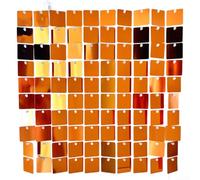 Sawhamale Panel de fondo cuadrado de lentejuelas para decoración de bodas, fiestas, cumpleaños, eventos, fondo con purpurina, plástico reflectante, 30 x 30 cm, plateado, negro, dorado, rojo, verde