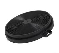 Sawhamale Paquete de 2 filtros de carbón activado para campana extractora de cocina, extractor de olor, piezas de repuesto negras de 205 x 30 mm