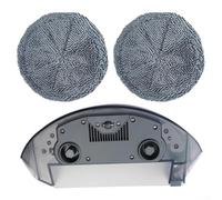 Sawhamale Paquete de 3 depósitos de agua para fregona con paños para Ecovacs N9+ N9 y gran capacidad, a prueba de fugas, transparente, recargable, robot aspirador, accesorios