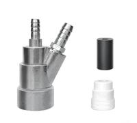 Sawhamale Pistola de arena de acero inoxidable de 35 mm con boquilla de carburo de boro de 8 mm para pulido industrial, voladura de piezas de vidrio y metal, para chorro de arena manual y automático