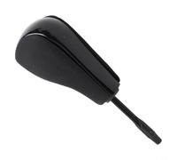 Sawhamale Pomo de palanca de cambios automático para BMW E36 E39 E46 E53 E60 E61 E81 E82 E87 E90 E91 E92 (tipo corto o largo, piel sintética y ABS, 58 mm/87 mm) (58 mm, negro)