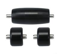 Sawhamale Ruedas de cepillo de repuesto para aspiradora V6 V8 V10 V11 SV10 SV12 SV14 DC56, juego de ruedas de piso suave de aleación ABS con 1 rodillo grande y 2 pequeños para duro