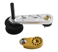Sawhamale Tensor de cadena de aleación de aluminio de una sola velocidad para bicicleta de montaña con regulador de torque, guía de cadena mecanizada CNC para evitar caídas, negro, rojo, dorado