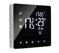 Sawhamale Termostato digital no programable para calefacción de suelo con pantalla táctil LCD, precisión de ± 1 °C, CA 230 V, carga de 3 A/16 A, rango de 5 a 90 °C (A)