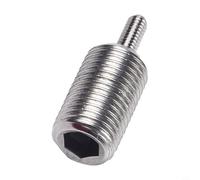 Sawhamale Tornillo adaptador de palanca de cambios M12x1.25 para Logitech G29 G923 Rueda de carreras Aluminio Hierro Plata Roscado Inserto para Modificación Personalizada de la Perilla de Cambio