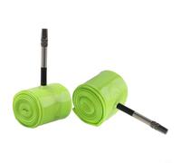 Sawhamale Tubo interior para bicicleta de 700 °C x 32 - 47 °C con válvula de 45 mm, repuesto ultraligero resistente a pinchazos para bicicletas de montaña, verde (2 piezas)