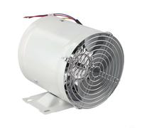 Sawhamale Ventilador extractor de conducto en línea de 150 mm con base, 600 m³/h Extractor de humo y calor para cocinas, restaurantes, baños y talleres, Carcasa de hierro de 40 W (blanco)