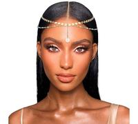 SAWINDA Diadema de novia dorada con diamantes de imitación para mujer, diadema de princesa, accesorios para el cabello de novia, para fiesta de cumpleaños, boda