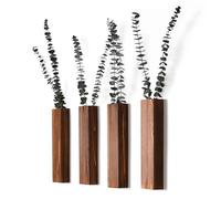 Sawoake Macetas de pared, decoración moderna de pared de madera para dormitorio y baño, jardineras contemporáneas, versátiles, decoración del hogar para flores secas y plantas verdes de imitación