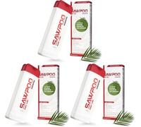 SAWPOO Champú con Saw Palmetto, Biotina, Provitamina B5 y Apigenin. Especial anticaída gracias al extracto Serenoa Repens (Paquete de 3)